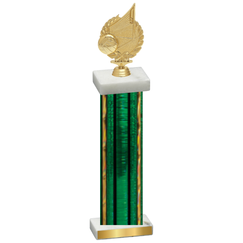 Single Green Glacier Volleyball Trophy