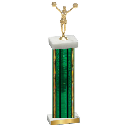 Single Green Glacier Cheerleading Trophy