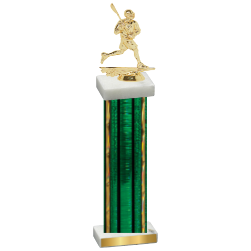 Single Green Glacier Lacrosse Trophy