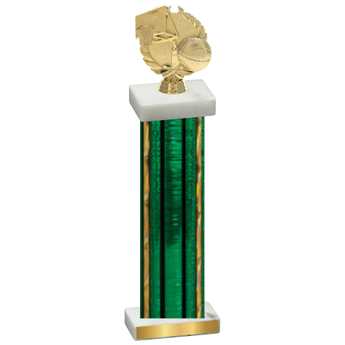 Single Green Glacier Basketball Trophy