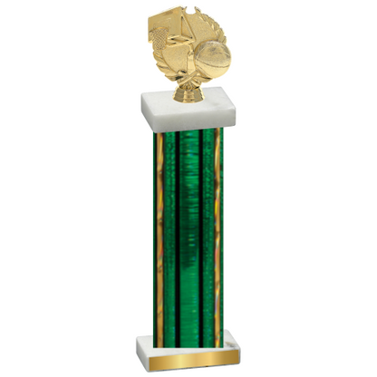 Single Green Glacier Basketball Trophy