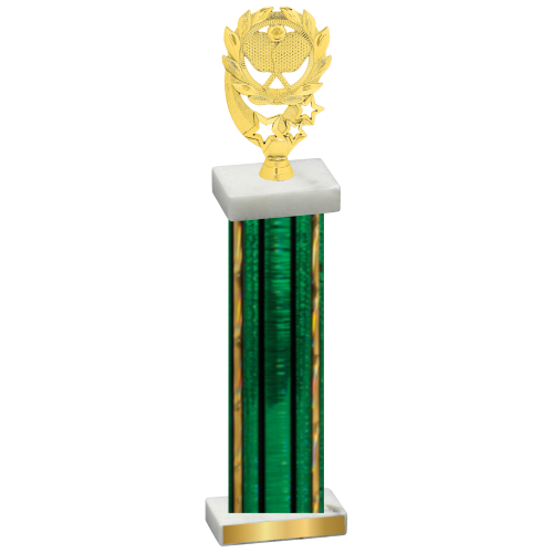 Single Green Glacier Pickleball Trophy