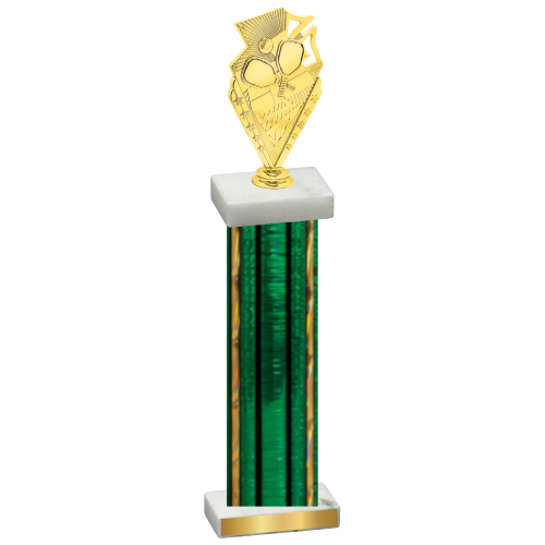 Single Green Glacier Pickleball Trophy