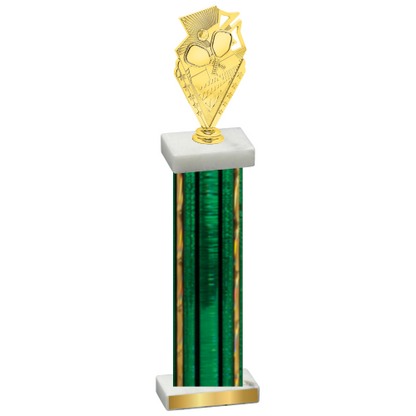 Single Green Glacier Pickleball Trophy