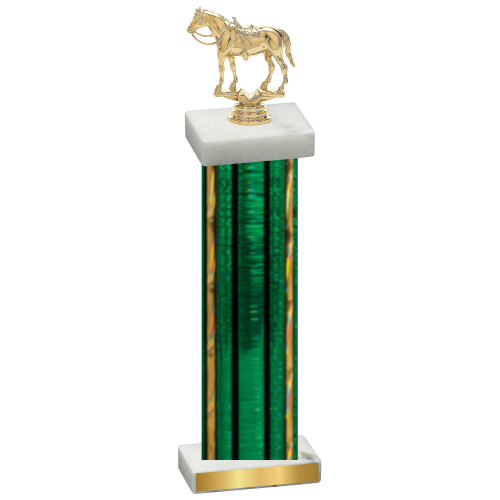 Single Green Glacier Horses Trophy