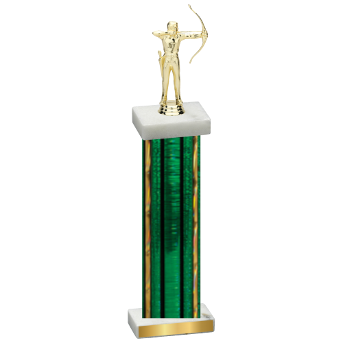 Single Green Glacier Archery Trophy