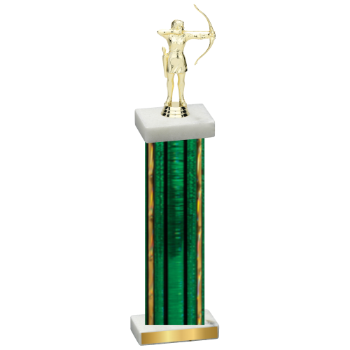 Single Green Glacier Archery Trophy