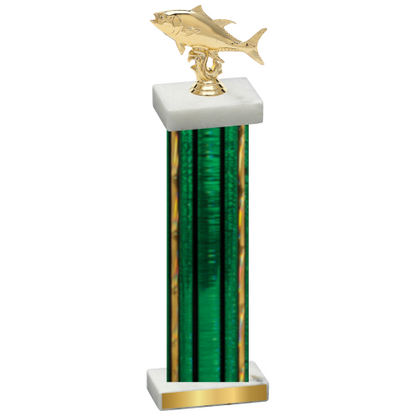 Single Green Glacier Fishing Trophy