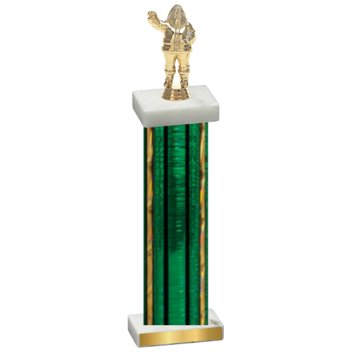 Single Green Glacier Holiday Trophy