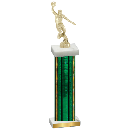 Single Green Glacier Basketball Trophy