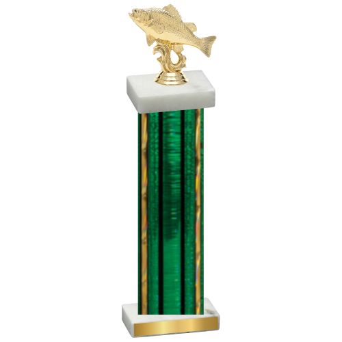 Single Green Glacier Fishing Trophy