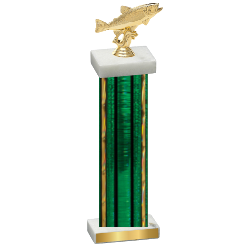 Single Green Glacier Fishing Trophy