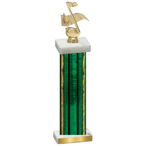 Single Green Glacier Music Trophy