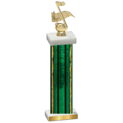 Single Green Glacier Music Trophy