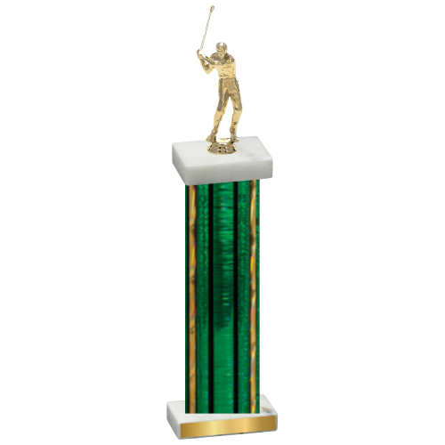 Single Green Glacier Golf Trophy