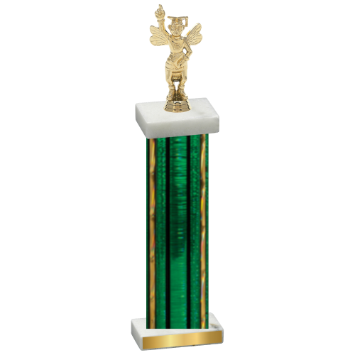 Single Green Glacier Academics Trophy