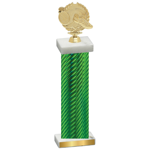 Single Green Carbon Fiber Running Trophy