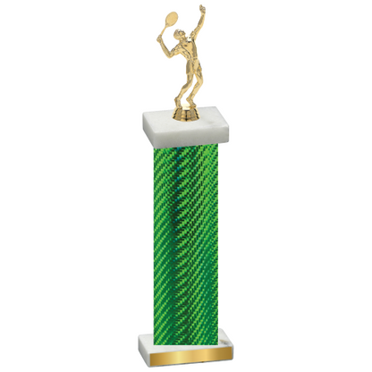 Single Green Carbon Fiber Tennis Trophy