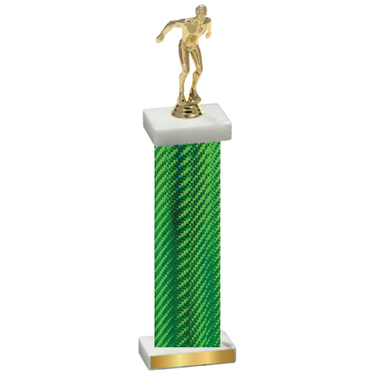 Single Green Carbon Fiber Swimming Trophy