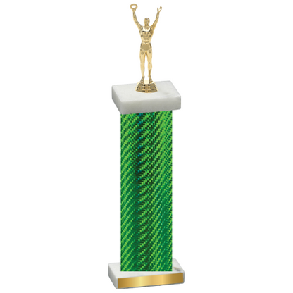 Single Green Carbon Fiber Victory Trophy