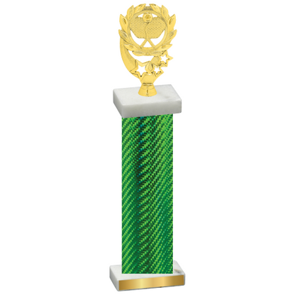 Single Green Carbon Fiber Pickleball Trophy