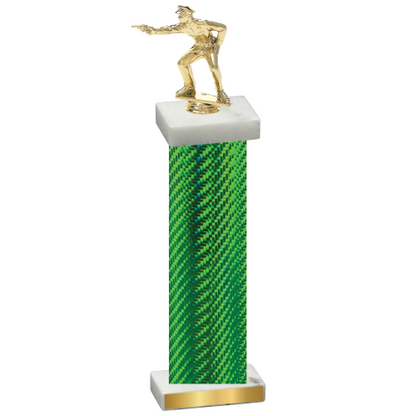 Single Green Carbon Fiber Shooter Trophy