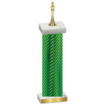 Single Green Carbon Fiber Chess Trophy