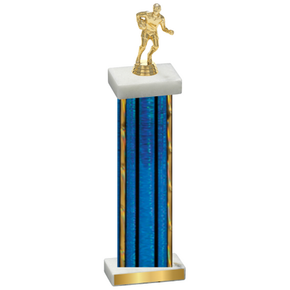 Single Blue Glacier Rugby Trophy