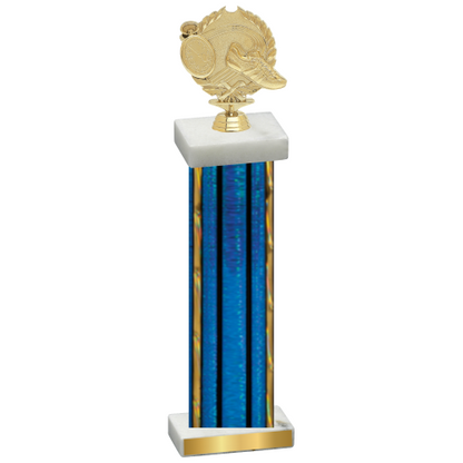 Single Blue Glacier Running Trophy