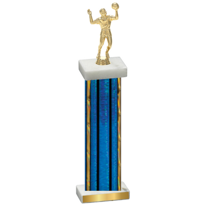 Single Blue Glacier Volleyball Trophy