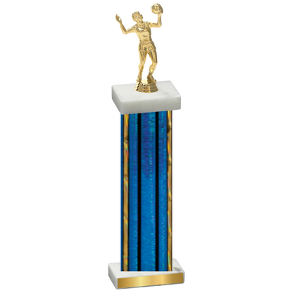 Single Blue Glacier Volleyball Trophy