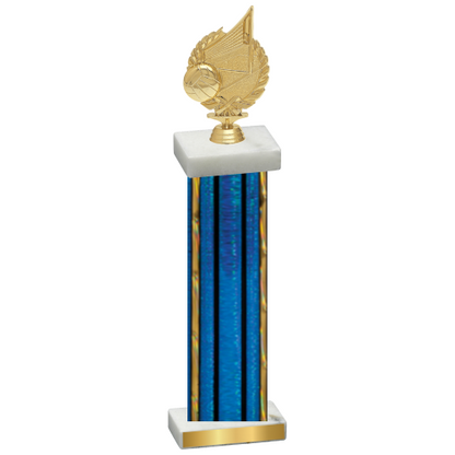 Single Blue Glacier Volleyball Trophy