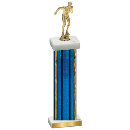 Single Blue Glacier Swimming Trophy