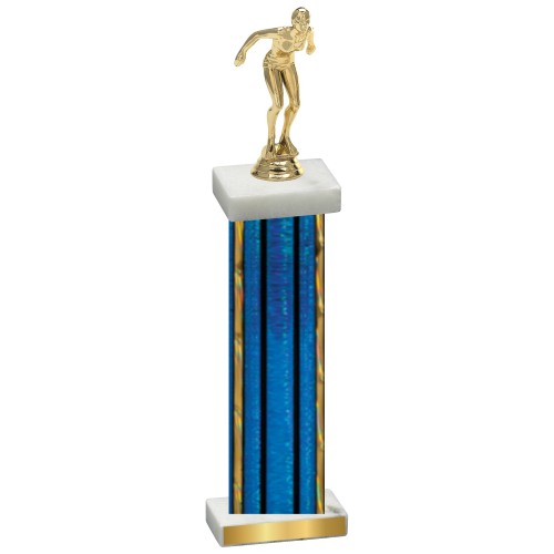 Single Blue Glacier Tennis Trophy