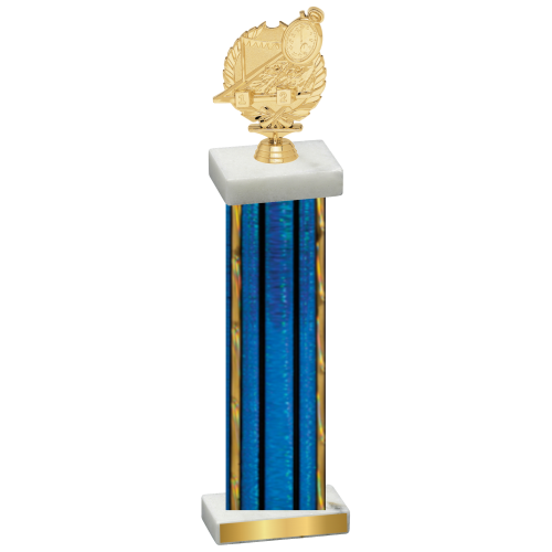 Single Blue Glacier Swimming Trophy