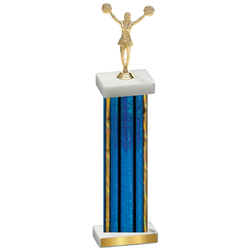 Single Blue Glacier Cheerleading Trophy