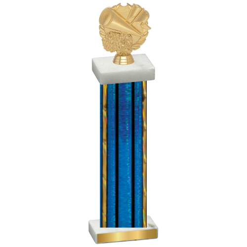 Single Blue Glacier Cheerleading Trophy