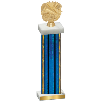 Single Blue Glacier Cheerleading Trophy