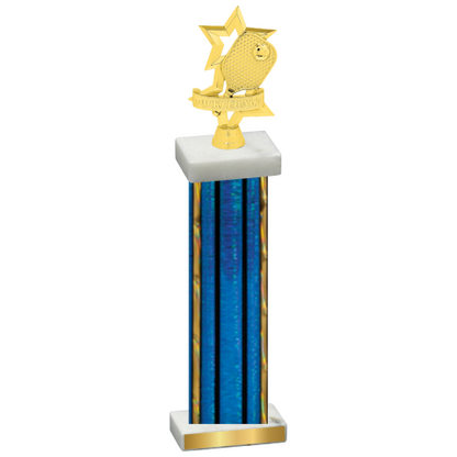 Single Blue Glacier Pickleball Trophy