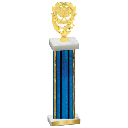 Single Blue Glacier Pickleball Trophy