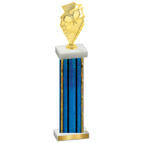 Single Blue Glacier Pickleball Trophy