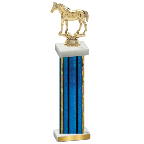 Single Blue Glacier Horses Trophy