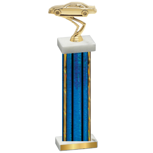 Single Blue Glacier Cars Trophy