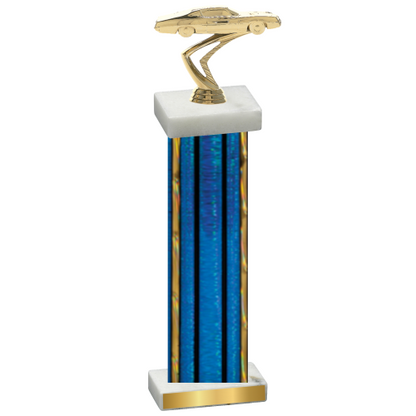 Single Blue Glacier Cars Trophy