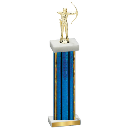 Single Blue Glacier Archery Trophy