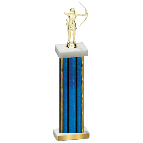 Single Blue Glacier Archery Trophy