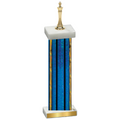 Single Blue Glacier Chess Trophy