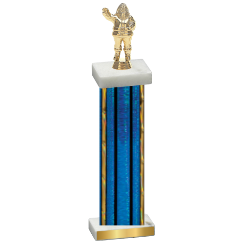 Single Blue Glacier Holiday Trophy