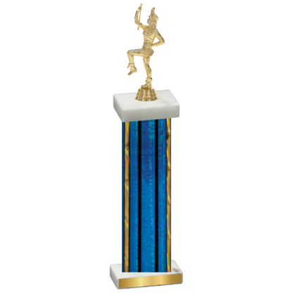 Single Blue Glacier Majorette Trophy