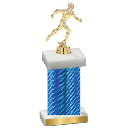 Single Blue Carbon Fiber Running Trophy